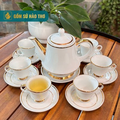 Bộ ấm chén hoàng gia (Chỉ VK, logo màu) ACVK14 - 650ml