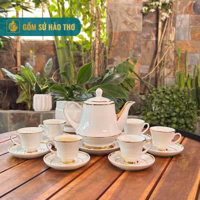 Bộ ấm chén hoàng gia (Chỉ VK, logo màu) ACVK14 - 650ml