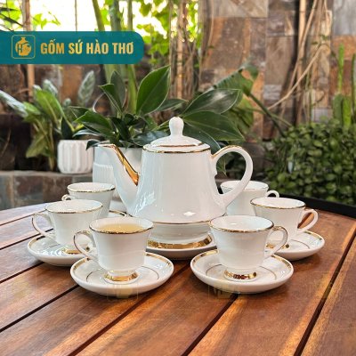 Bộ ấm chén hoàng gia (Chỉ VK, logo màu) ACVK14 - 650ml