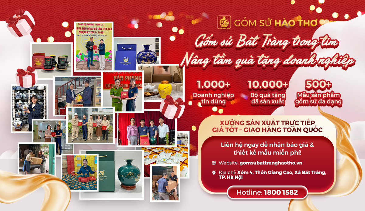 GSHT cung cấp giải pháp quà tặng gốm sứ
