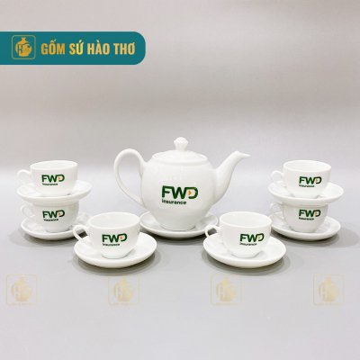 Bộ ấm chén trắng Minh Long ACT01 - 500/650/800ml