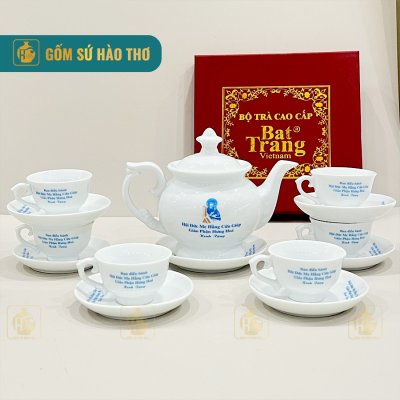 Bộ ấm chén Phú quý logo màu ACT19 - 550/700ml