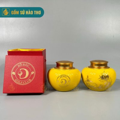 LCQ4B - Lọ chè quả hồng tròn kẻ chỉ