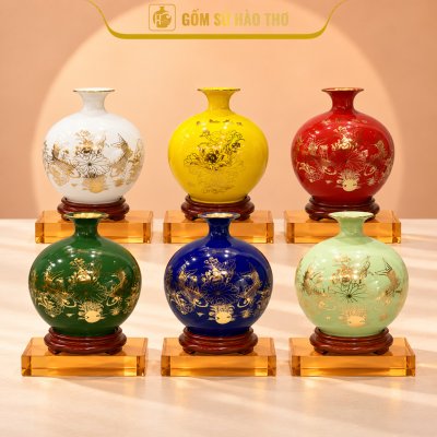 CAL02 - Bình hút tài lộc Cá Niên Niên Hữu Dư