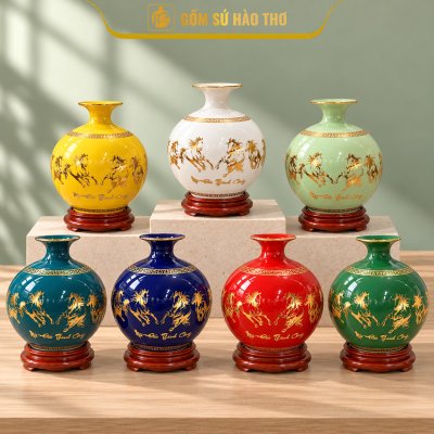 CAL08 - Bình hút tài lộc Mã Đáo Thành Công