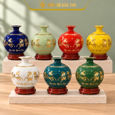 CAL08 - Bình hút tài lộc Mã Đáo Thành Công