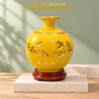 CAL08 - Bình hút tài lộc Mã Đáo Thành Công