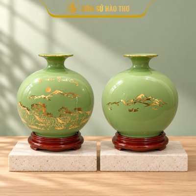 CAL09 - Bình hút tài lộc Mã Đáo Thành Công