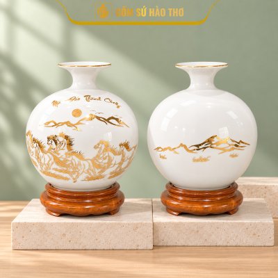 CAL09 - Bình hút tài lộc Mã Đáo Thành Công