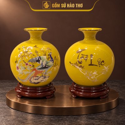 CAL25 - Bình hút tài lộc Công Danh Phú Quý Tài Lộc