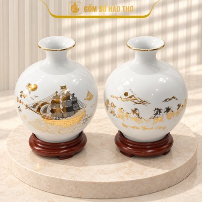 CAL26 - Bình hút tài lộc Mã đáo thành công, Thuận buồm xuôi gió 