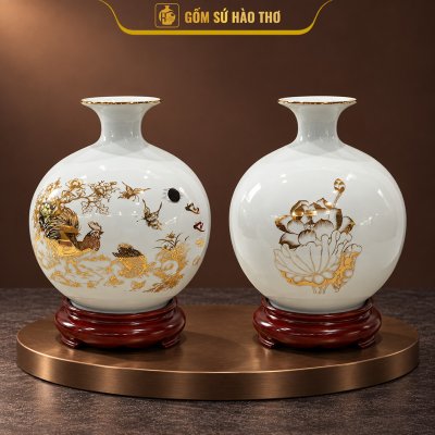 CAL32 - Bình hút tài lộc Kim Kê Đại Cát