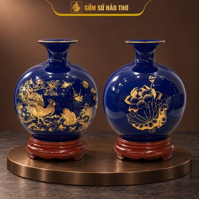 CAL32 - Bình hút tài lộc Kim Kê Đại Cát
